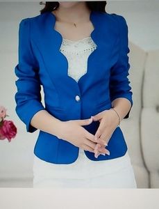 NWOT blue scalloped blazer
